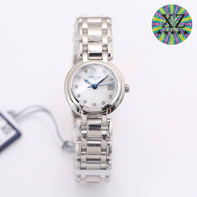 Gs浪琴心月 L8110.4.87.6 最牛硬货 经典不败的浪琴系列-休闲时尚女士石英腕表 26.5毫米的表盘搭配罗马刻度 轻易就可识别时间 蓝色淬火指针的设计