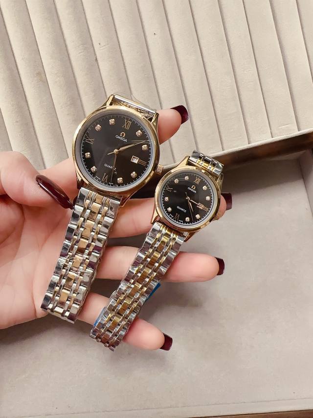 白 金330欧米茄 情侣对表 原装进口石英机芯 矿物质玻璃镜面 316L精钢表壳 直径男40Mm女30Mm 厚8Mm如果今天的阳光停止了它耀眼的光芒 那么你的一