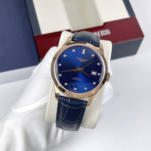 爆品指南 浪琴Record开创者系列是首个在巴塞尔通过Cosc认证的表款 形象代言人兼国民 男神 彭于晏同款39Mm理想尺寸 内置8215日本原装进口机械机芯