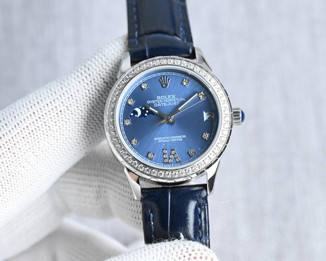 白钻 金钻 Tw Factory 2630年度爆款推荐最佳女款 劳力士新款R Olex 淑女珠宝系列 月[月亮]相 系列R77 9字位日月星辰功能 搭载原装进口