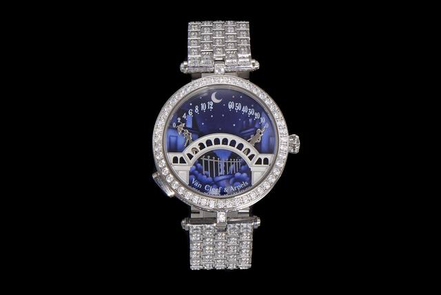 梵克雅宝 四季情人桥腕表 梵雅克宝-Van Cleef&Arpels诗意复杂能功系列 恋人之桥最浪的漫手表 瑞定士做石英机芯升级最新版 蓝宝石玻璃镜升面级 表直