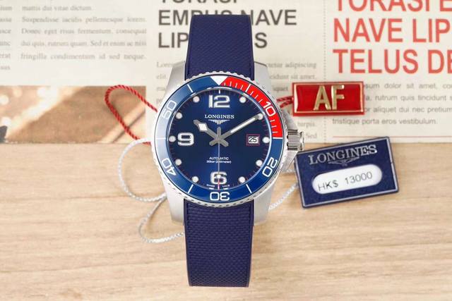 Af 浪琴Longines康卡斯 41Mm自动机械系列 机芯 自动机械 表径 41Mm 表盘颜色 烧纹蓝色 指针时标 夜光镀银抛光指针 镶嵌夜光阿拉伯数字时标