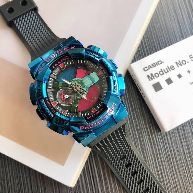 新款首发 Casio卡西欧Gm-110系列G-Shock新款运动潮流手表 金属战甲炫酷登场 信仰坚韧为王 今次 G-Shock以Ga-110系列为原型 让经典进