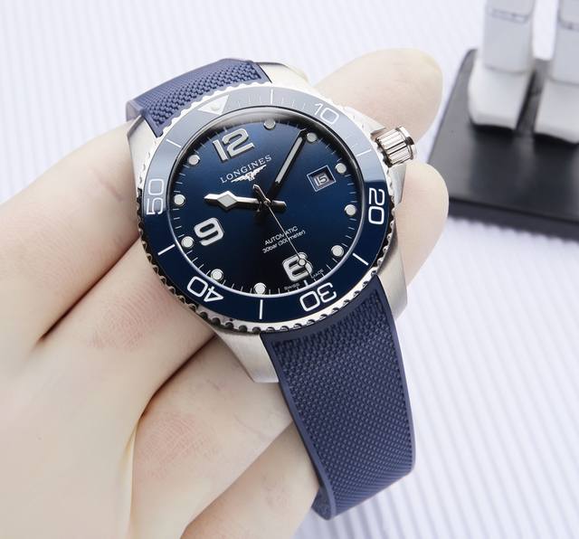 同价 浪琴Conquest康卡斯运动系列 正品起模 一比一复刻 所有细节都完美再现 表壳 316L精钢材质 41Mm尺寸 表带 316精钢超A级打磨 配浪琴原装