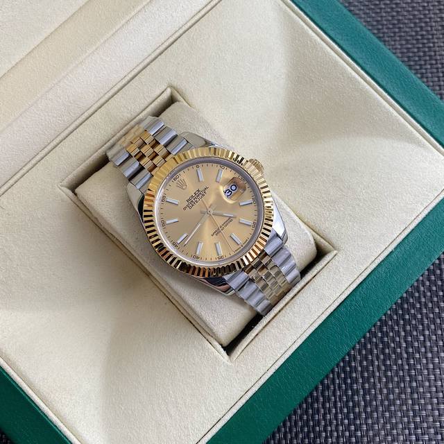 硬货独家首发 rolex- 劳力士41Mm日志型 最新款 真正的18K包真金 永不担心褪色现象 持Gtc中国权威认证证书 百分百真金可验可查询 三码合一扫描二维