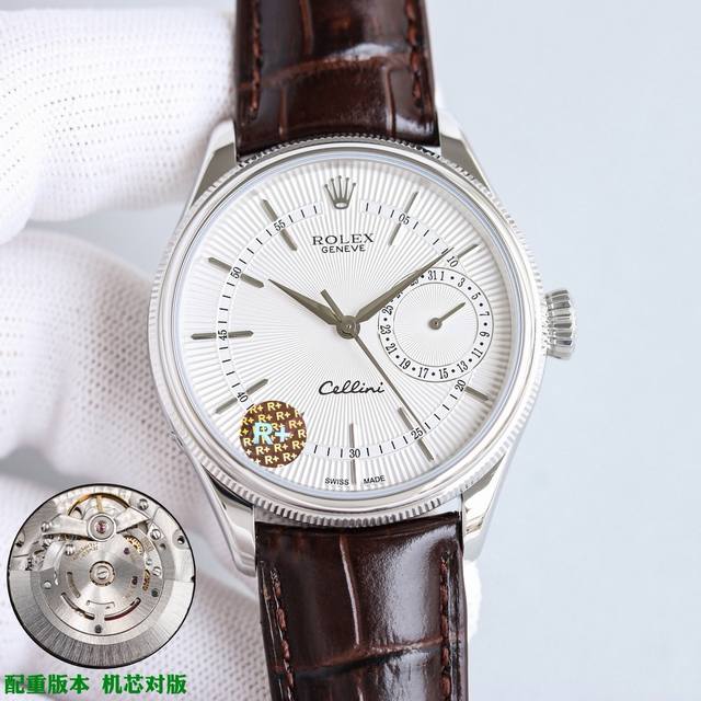 统一价 r+ Factory 115克配重版 rolex切利尼日历型强势来袭 尺寸 39Mm12Mm 机芯 搭载定制版3165一体机芯 棒状大三针搭配日历指针