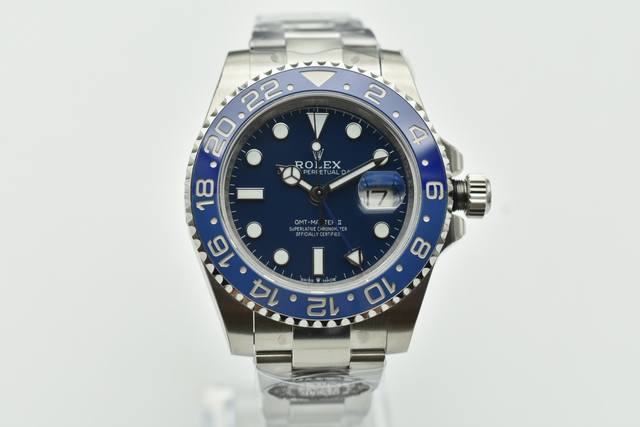 C 劳力士 Rolex Cm3 C厂跳码 Gmt格林尼治升级版 采用正品一致904L钢材 一体成形的陶瓷白金字体圈口与正品一致 全新3285一体机芯 同步正品G