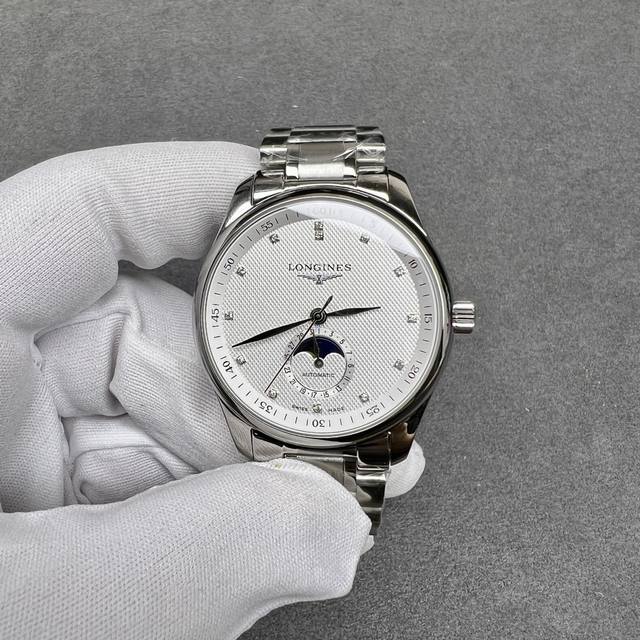最新版本 浪琴名匠月相最强版本 实现功能同样 可在把头快调月相 市面唯一和一致的最强版本 表壳 316L精钢壳套完美无瑕 打磨工艺高超 Tw延续一丝不苟的卓越品