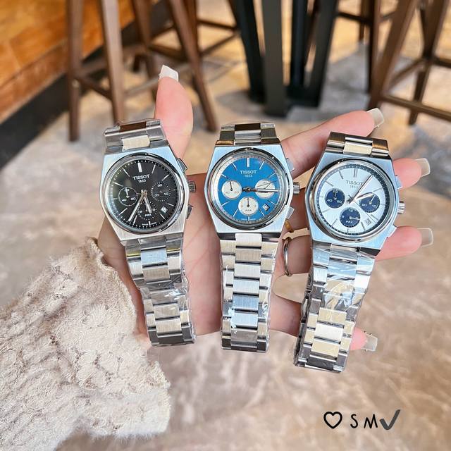 实心钢带 天梭prx六针多功能 超级玩家最新款龚俊同款男表 摩登前卫 唤醒经典系列的不巧生命力 以当代设计栓释经典 垂直拉丝和抛光处理相结合的工艺令全新prx系