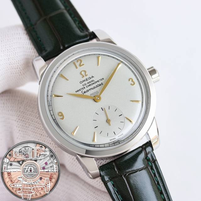 金白同价 欧米茄 Omega 海马系列 1948腕表 重磅来袭 欢迎品鉴 独家定制8804 至臻天文台一体机芯 纹理 结构 摆轮位置和镂空均与原版一致 运转美态