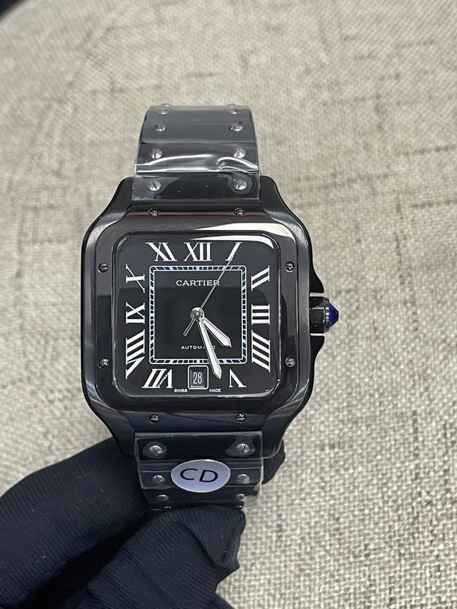 独家实拍图 cartier Sandoz Automatic Mechanical Watch Mens Watch 卡地亚山度士系列 男士腕表 全自动机械表