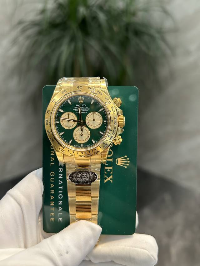 独家实拍图 劳力士宇宙计型迪通拿系列 金绿迪 型号 126508-0008 公价 p393000 Rmb 尺寸 40Mm 多功能计时机芯 rolex Dayto