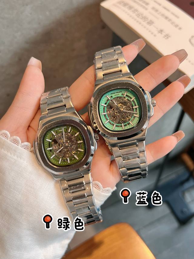 钢带 百达翡丽镂空机械机芯 蕴含最优质的材料与一丝不苟的工艺 超强矿物质幻彩玻璃 真空电镀 蝴蝶结表扣