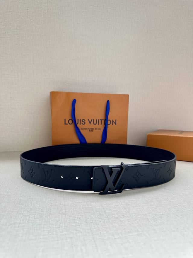 This 4.0 Wide Lv Initiales Double-Sided Belt Is Made Of New Epi Xl Leather. It I