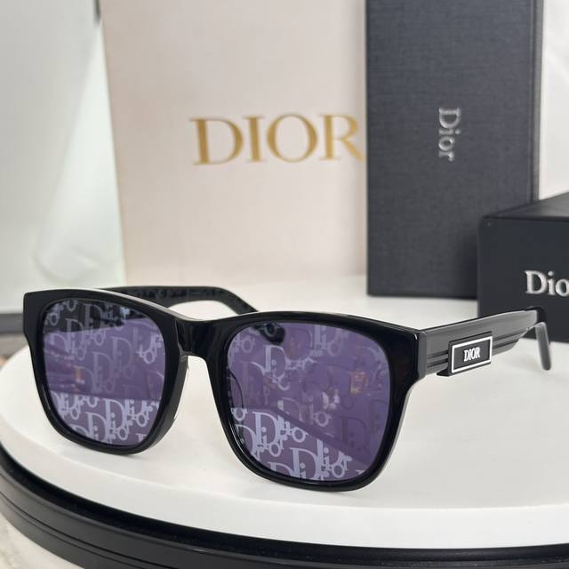New Dior Acetate Letter Sunglasses Dior B23 S2F Fashion Cd High-End Square Trend