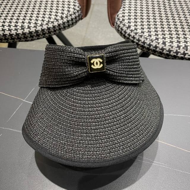 chanel Chanel 2025 Summer New Style Small Chanel Style Sequined Sun Hat Hollo