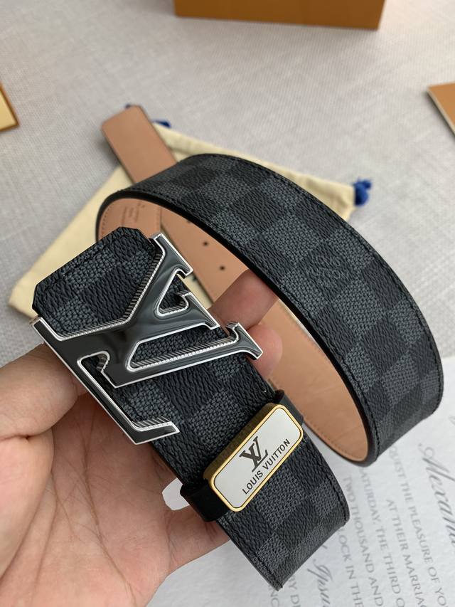 Product Name Lv..Louis..Vuitton Belt Original Model Buckle Classic Pure Steel Ma