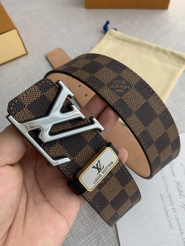 Product Name Lv..Louis..Vuitton Belt Original Model Buckle Classic Pure Steel Ma