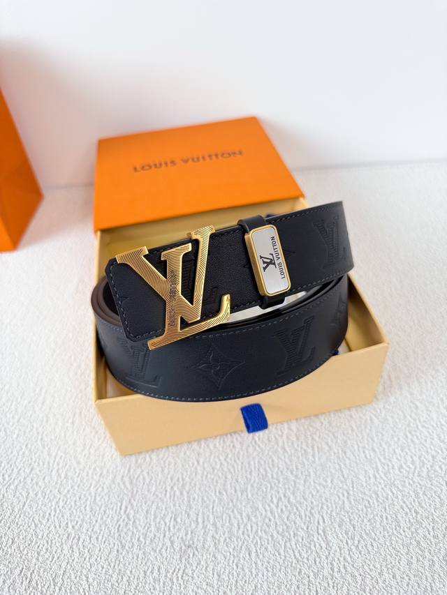 Product Name Lv..Louis..Vuitton Belt Original Model Buckle Classic Pure Steel Ma