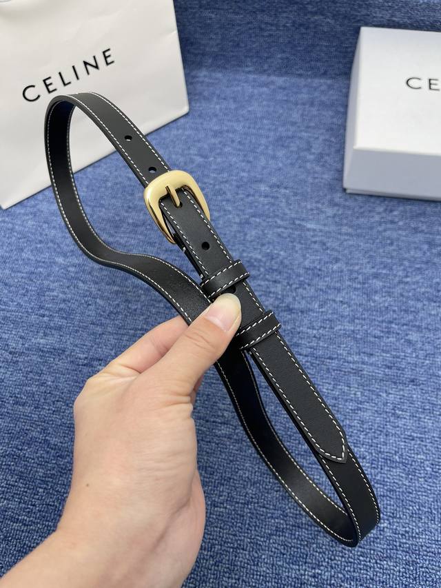 Brand Celine Women's Belt No.550 2.0Cm Description Double-Sided Original Leather