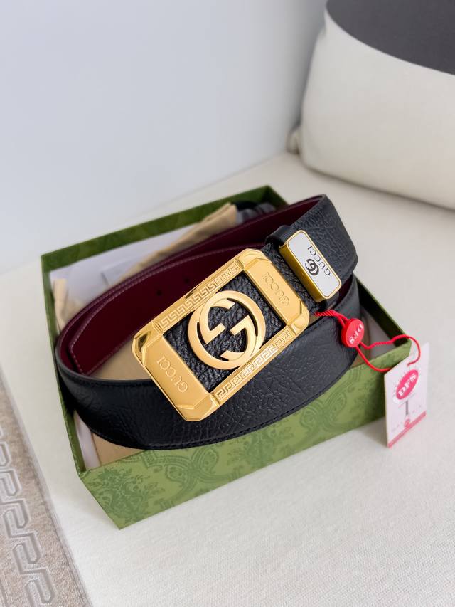 Product Name Gucci.Gu...Cci Original Belt Model Buckle Pure Steel Material Buckl