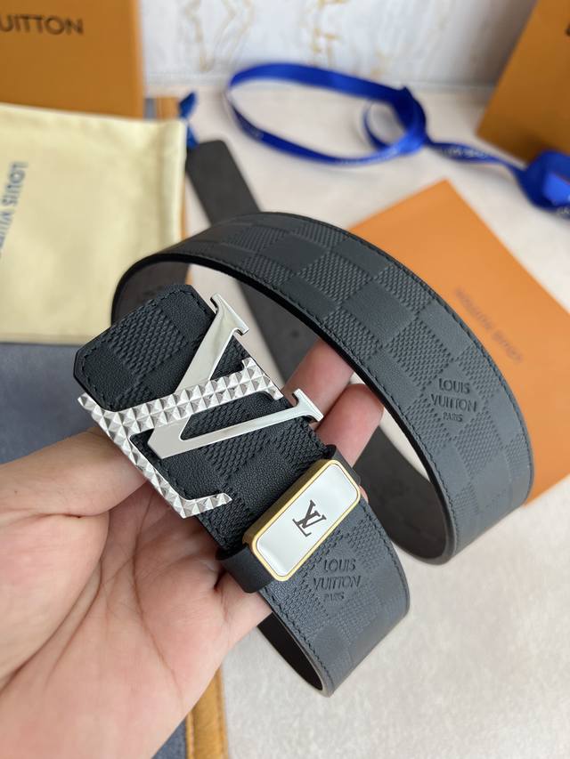 Product Name Lv..Louis..Vuitton Belt Original Model Buckle Classic Pure Steel Ma