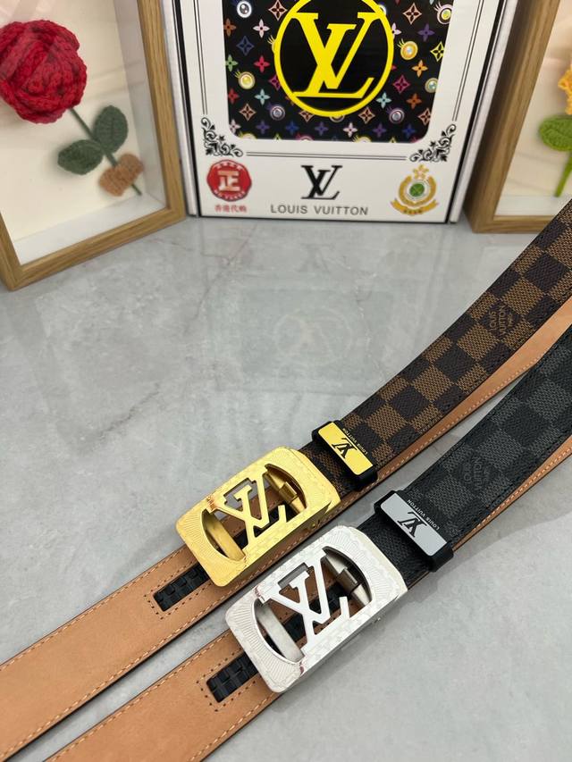 Product Name Lv..Louis..Vuitton Automatic Belt Material Original Cowhide Belt 10