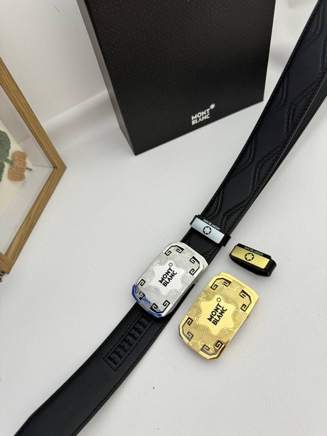 Product Name: Montblanc Automatic Belt Material: Original Cowhide Belt 100% Firs