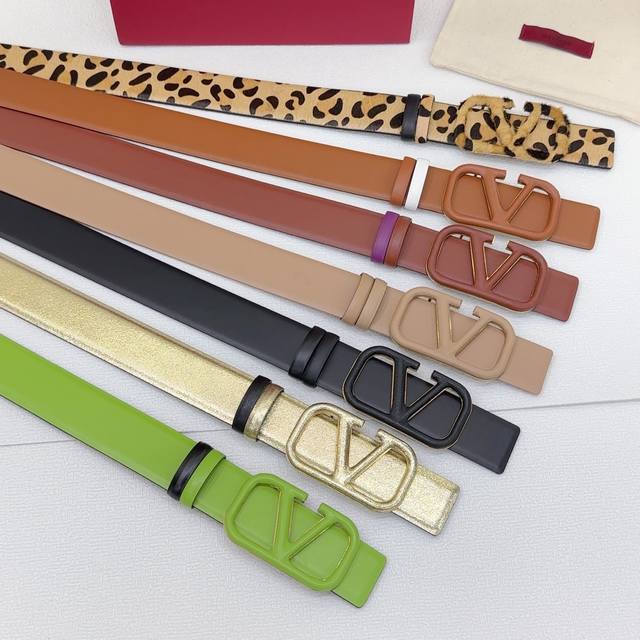 4.0Cm Valentino Belt Double-Sided Top Layer Cowhide Length. 75.80.85.90.95.10