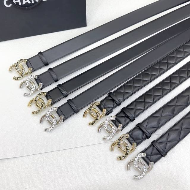 4.0Cm Chanel Belt Double-Sided Top Layer Leather Length. 75.80.85.90.95.100.1