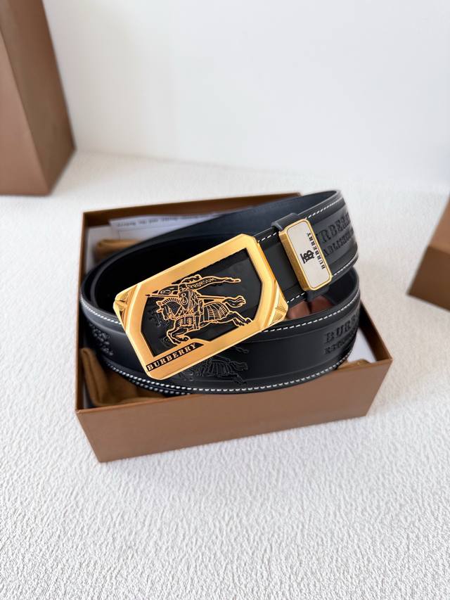 Product Name: Burberry Belt Original Model: Buckle Classic Pure Steel Material B