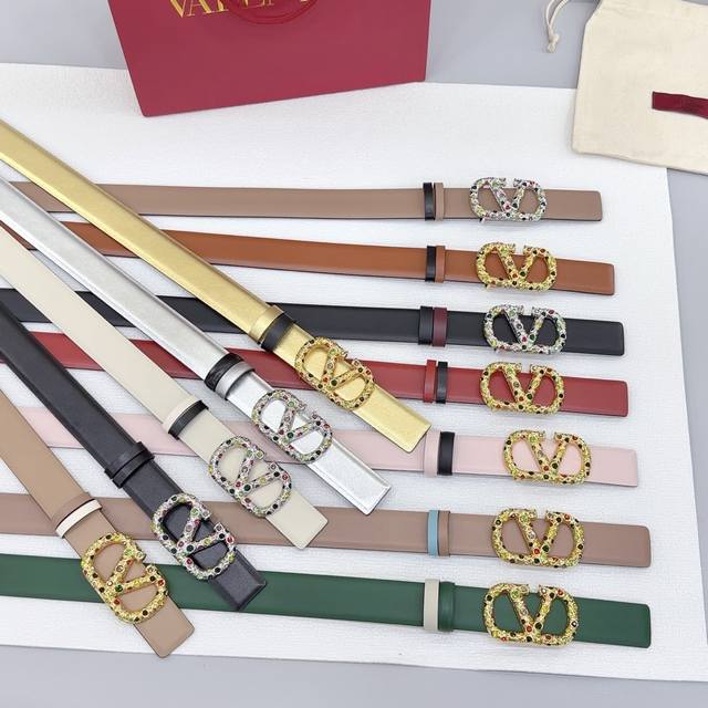 3.0Cm Valentino Belt Double-Sided Top Layer Cowhide Length.75.80.85.9095. Eur