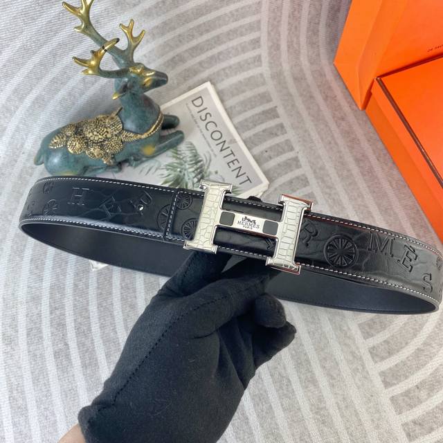 Special Hermes Special Leather Belt Series Original Hardware Boutique Stainless