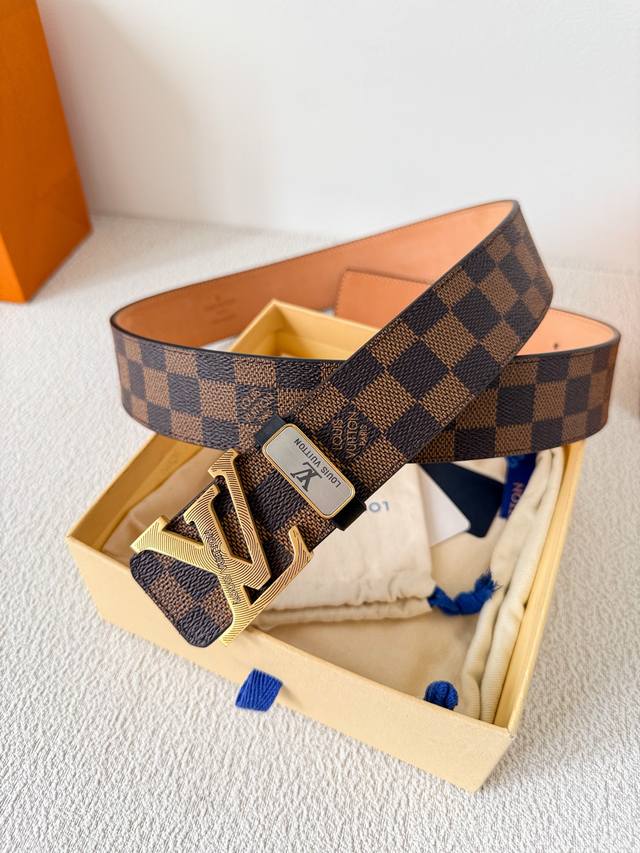 Product Name Lv..Louis..Vuitton Belt Original Model Buckle Classic Pure Steel Ma