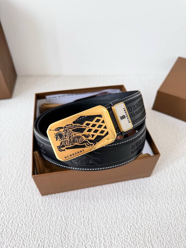 Product Name: Burberry Belt Original Model: Buckle Classic Pure Steel Material B