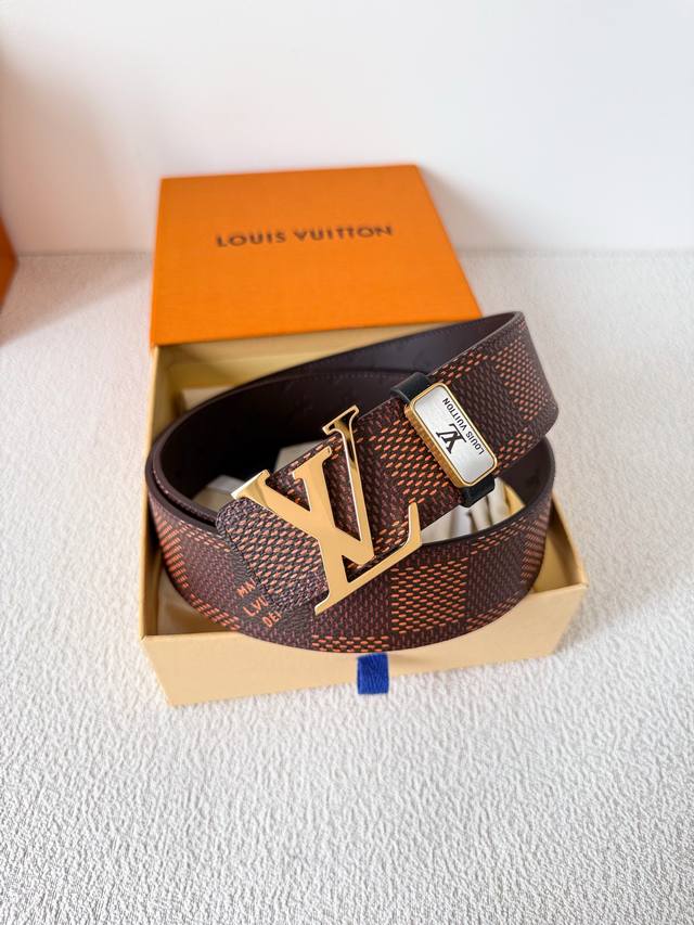 Product Name Lv..Louis..Vuitton Belt Original Model Buckle Classic Pure Steel Ma