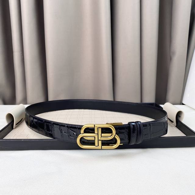 alenciaga Bb Narrow Belt This Bb Belt Is From Balenci Design Details Front Bu