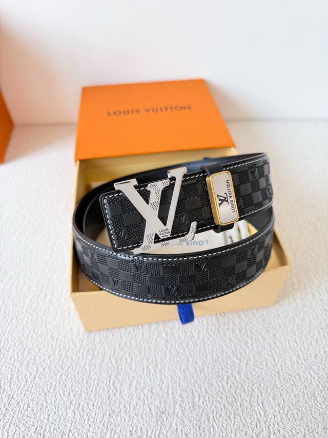 Product Name Lv..Louis..Vuitton Belt Original Model Buckle Classic Pure Steel Ma