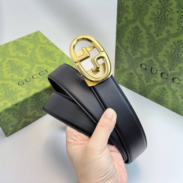 Gucci - Men's Automatic Belt - Width 35Mm 316 Fine Steel Buckle Fine Craftsmansh