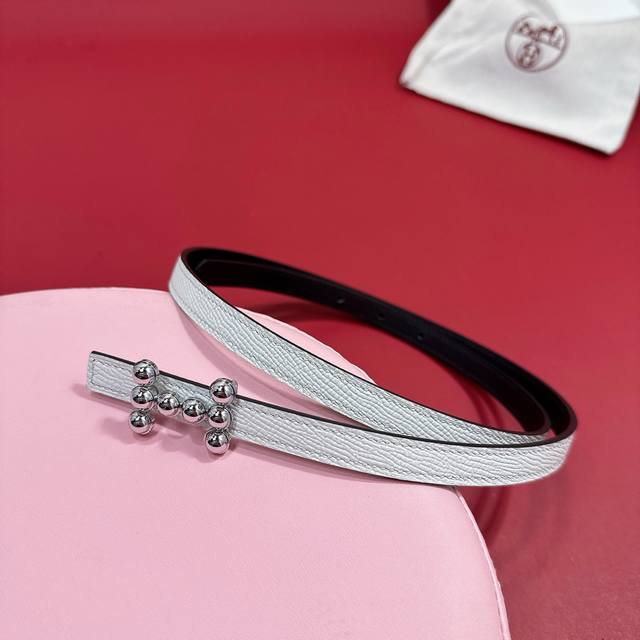 Summer Simple Girls Palm Pattern Belt Accessories Thin Version 1.3H Stainless St