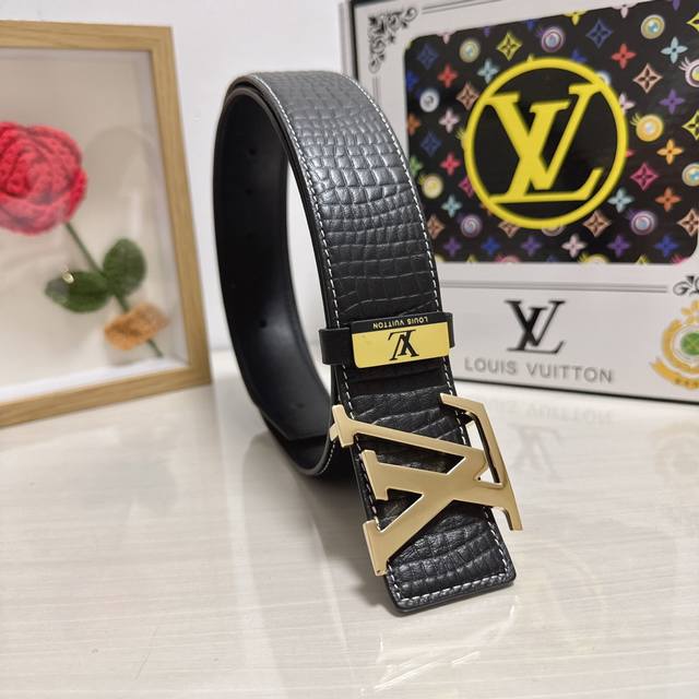 Product Name Lv..Louis..Vuitton Material Original Cowhide Belt 100% Top Layer Co