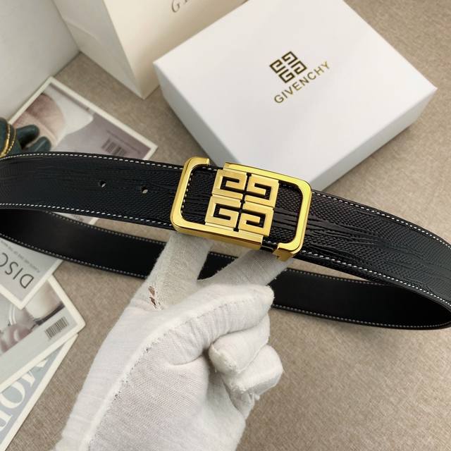 Givenchy Special Leather Belt Series Original Hardware Boutique Stainless Steel