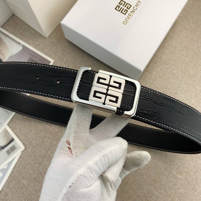 Givenchy Special Leather Belt Series Original Hardware Boutique Stainless Steel