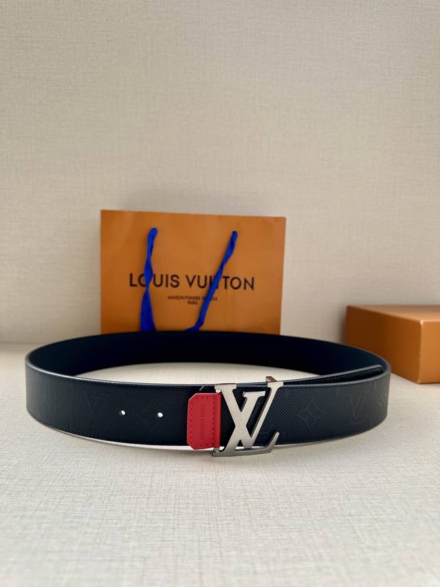 lv4.0 Wide Shadow Belt Has The Classic Style Of Monogram Shadow Leather And T