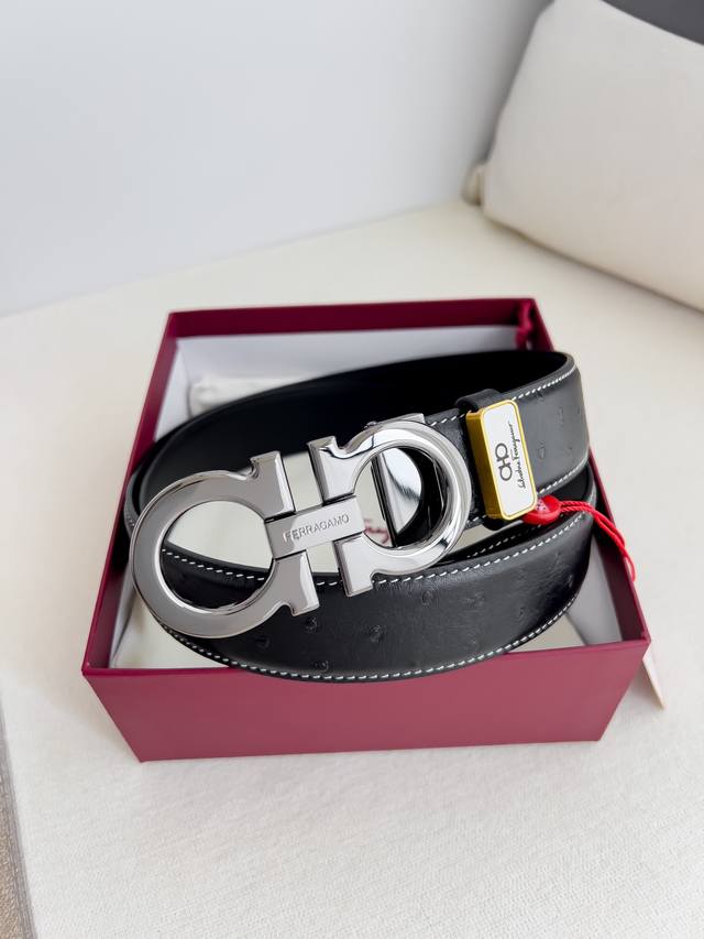 Product Name: Ferragamo Belt. Ferragamo Belt Original Model Buckle Pure Copper M