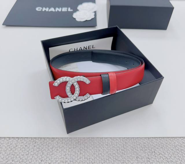 3.0Cm Chanel Official Website New Double-Sided Original Calfskin Length 75.80