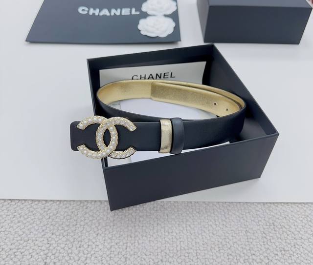 3.0Cm Chanel Official Website New Double-Sided Original Calfskin Length 75.80