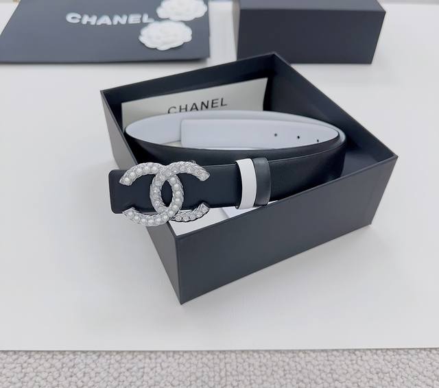 3.0Cm Chanel Official Website New Double-Sided Original Calfskin Length 75.80
