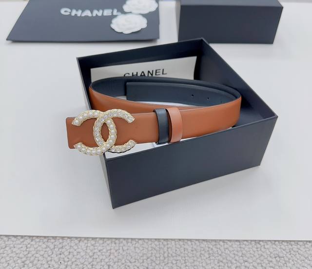 3.0Cm Chanel Official Website New Double-Sided Original Calfskin Length 75.80