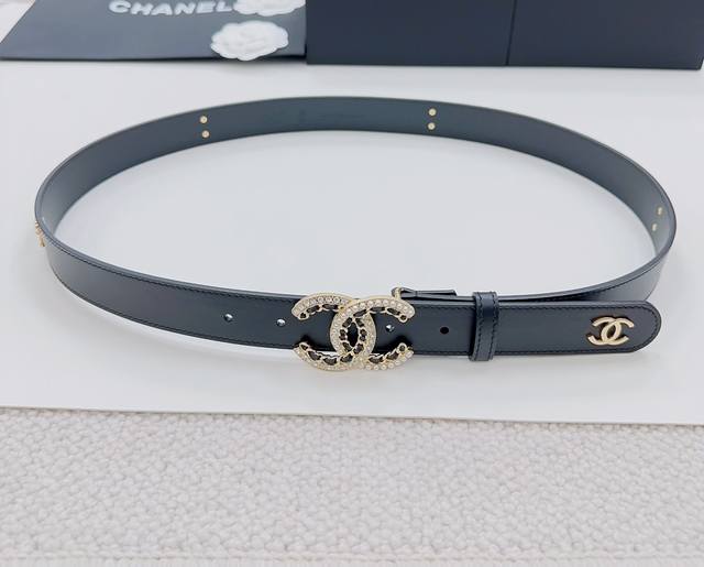 3.0Cm Chanel Official Website New Double-Sided Original Calfskin Length 75.80